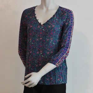 EUC LUCKY BRAND XS 3/4 SLEEVE TOP